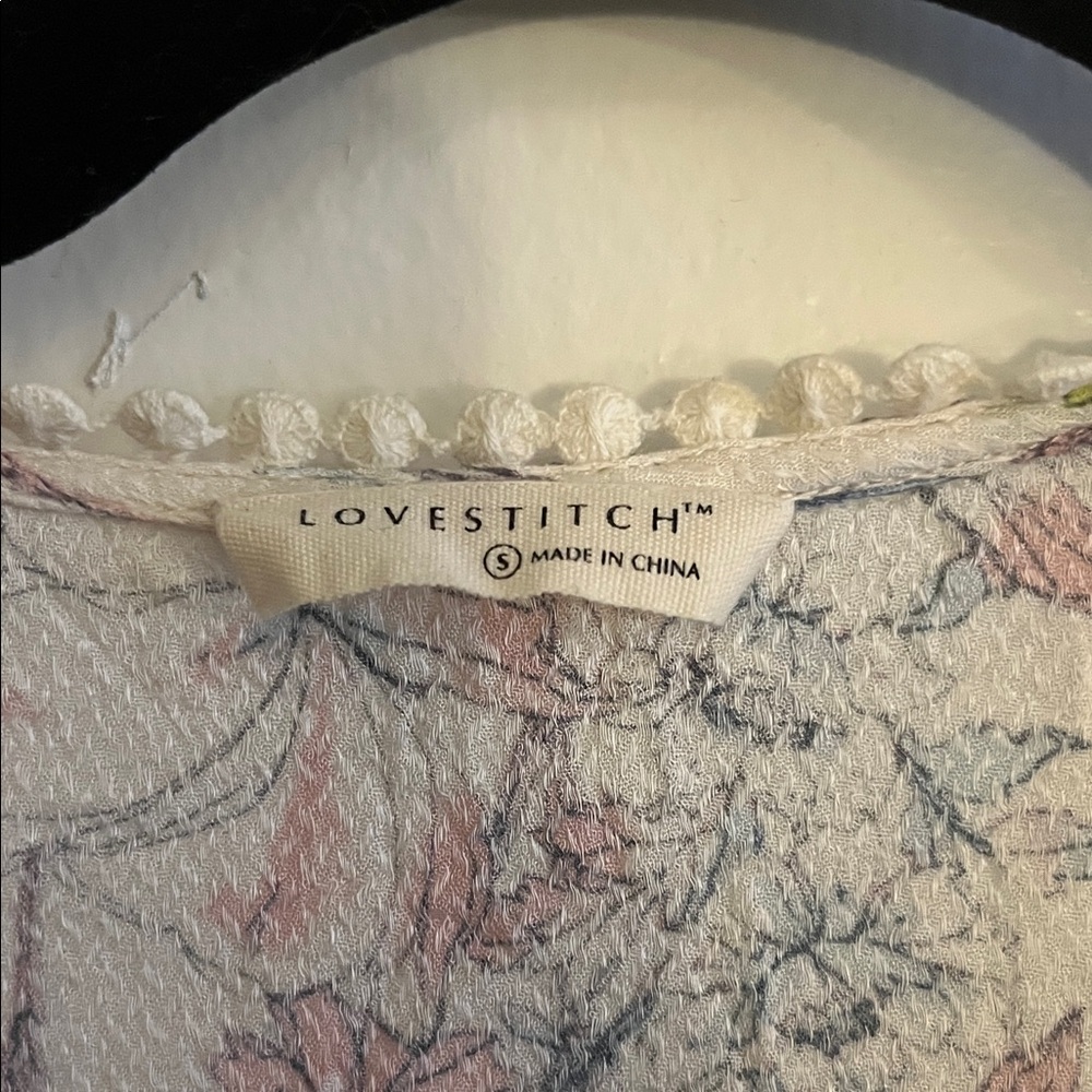 Lovestitch Cream and Pink Floral Maxi Dress - Maternity Dress - Picture 2 of 7